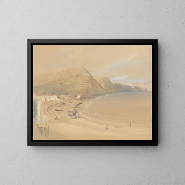 Sidmouth - David Roberts — ingelijst kunstwerk aan de muur