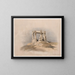 Tempel van Wady Kardassy Qirts in Nubië - David Roberts — ingelijst kunstwerk aan de muur