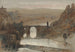 De Tolède-brug nabij Madrid Spanje - David Roberts — weergave van het kunstwerk