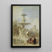 La Fontaine op het Prado Madrid - David Roberts — ingelijst kunstwerk aan de muur