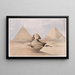 La Grande Sphinx Pyramides de Gizeh Giza 17 juli 1839 - David Roberts — ingelijst kunstwerk aan de muur
