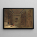 La salle hypostyle du grand temple d'Abou Simbel Égypte - David Roberts — ingelijst kunstwerk aan de muur