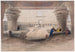 Vue depuis le portique du temple d'Edfou, Haute-Égypte - David Roberts — weergave van het kunstwerk