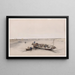 Uitzicht op de Nijl richting de piramides van Dahchour, Dahchour en Saqqara - David Roberts — ingelijst kunstwerk aan de muur