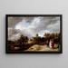 van een kasteel en zijn eigenaren - David Teniers de Jonge — ingelijst kunstwerk aan de muur