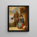 Oud stel dat op straat bidt - David Teniers de Jonge — ingelijst kunstwerk aan de muur