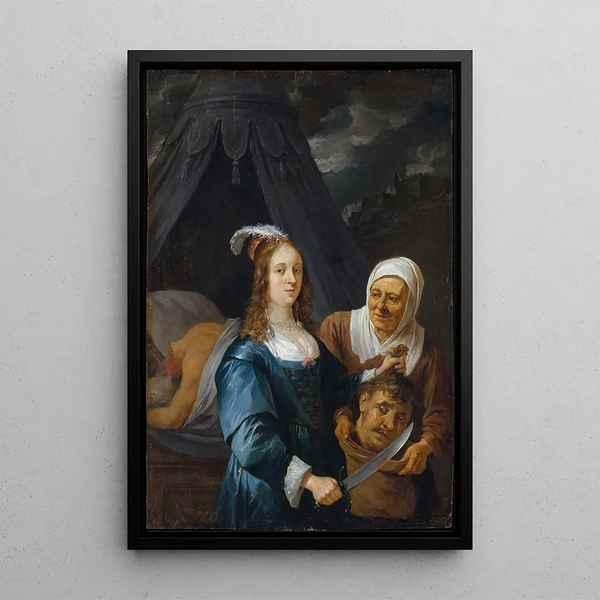 Judith met het hoofd van Holofernes - David Teniers de Jonge — ingelijst kunstwerk aan de muur