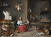 Keukeninterieur schilderij - David Teniers de Jonge — weergave van het kunstwerk