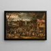 Feest op het dorp - David Vinckboons — ingelijst kunstwerk aan de muur
