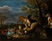 Jachtstilleven met honden - David de Coninck — weergave van het kunstwerk