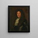 Portrait painting of Cornelis Tromp 1629-1691 Vice Admiral of Holland and West Frisia - David van der Plas — framed artwork on a wall
