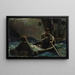 Koppel in een boot - Dean Cornwell — ingelijst kunstwerk aan de muur
