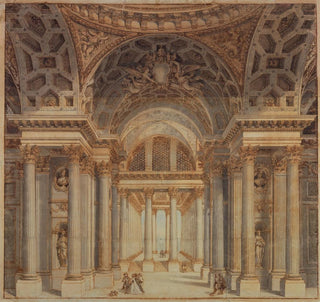 Décor de scène Intérieur du Palais Papal - Anonyme
