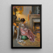 Vrouw met waaier - Delphin Enjolras — ingelijst kunstwerk aan de muur