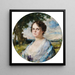 van een halfportret van een jonge dame - Luma von FleschBrunningen — wandpresentatie van het kunstwerk