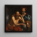 Democritus en Heraclitus - Jacob Jordaens — ingelijst kunstwerk aan de muur