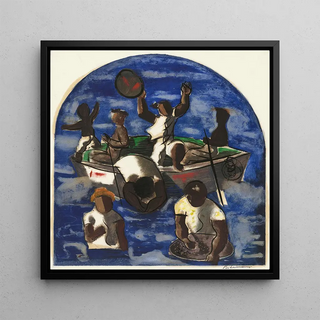 Dessin préparatoire pour L'exploitation de l'or - Cândido Portinari