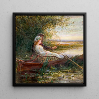 Deux Figures dans un Bateau - Charles James Lewis