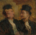 Twee advocaten - Honoré Daumier — weergave van het kunstwerk
