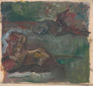 Deux chiens couchés - Arnold Peter Weisz-Kubnan