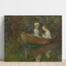 Reproductie van het schilderij Twee vrouwen in een roeiboot - Claude Monet