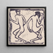 Twee dansende figuren - Christian Rohlfs — ingelijst kunstwerk aan de muur