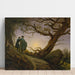 Reproductie van het schilderij Twee mannen die de maan bekijken - Caspar David Friedrich