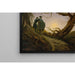 Reproductie van het schilderij Twee mannen die de maan bekijken - Caspar David Friedrich