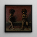 Twee putti - Hans Von Mares — ingelijst kunstwerk aan de muur