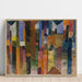 Reproductie van het schilderij vooraan de stad - Paul Klee