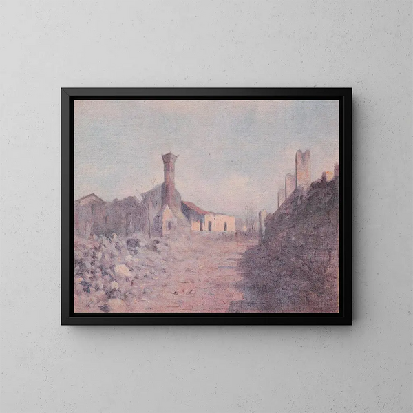 Van het Italiaanse front I - Dezider Czader — ingelijst kunstwerk aan de muur