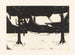 van Place enneigée avec deux arbres - Dick Ket — weergave van het kunstwerk