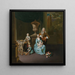 Diederik Baron van Leyden van Vlaardingen 1695-1764, Bourgmestre de Leyde avec sa femme Sophia Dina de Rovere et leurs fils Pieter Jan et Adriaan Pompejus - Willem van Mieris — ingelijst kunstwerk aan de muur