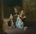 Diederik Baron van Leyden van Vlaardingen 1695-1764, Bourgmestre de Leyde avec sa femme Sophia Dina de Rovere et leurs fils Pieter Jan et Adriaan Pompejus - Willem van Mieris — weergave van het kunstwerk