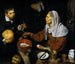 Een oude vrouw die eieren kookt - Diego Velázquez — weergave van het kunstwerk