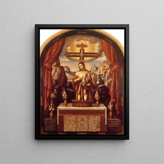 Sint Johannes van de Kruis - Diego de Sanabria — ingelijst kunstwerk aan de muur