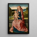 Madonna - Dieric Bouts — ingelijst kunstwerk aan de muur
