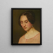 Portret van de vrouw van de kunstenaar - Dionys Ganter — ingelijst kunstwerk aan de muur