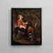 Portrait painting of Martinus Alewijn - Dirck Dircksz van Santvoort — framed artwork on a wall