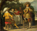 Een feest in de open lucht - Dirck Hals — weergave van het kunstwerk