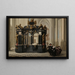 a Family near the Tomb of Prince William I in the Nieuwe Kerk of Delft - Dirck van Delen — framed artwork on a wall