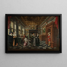 A decorative sequence in seven parts, an interior - Dirck van Delen — framed artwork on a wall