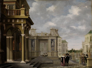 Dirck Van Delen - Gartenhof eines Palastes.webp