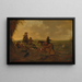 Cavaliers dans un paysage - Dirk Stoop — framed artwork on a wall