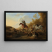 Hunters at Rest - Dirk Stoop — framed artwork on a wall