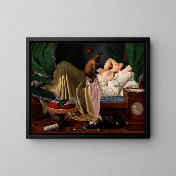 Nachtmerrie - Ditlev Blunck — ingelijst kunstwerk aan de muur