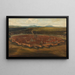 View of the city of Vienna from Josefstadt - Domenico Cetto — framed artwork on a wall
