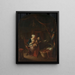 Een moeder die haar kind de borst geeft - Domenicus van Tol — ingelijst kunstwerk aan de muur