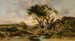 Landelijk idyllisch schilderij met hooioogst - Dominik Schuhfried — weergave van het kunstwerk