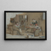 À la plus belle Studie voor een schilderij - Dominik Skutecký — ingelijst kunstwerk aan de muur